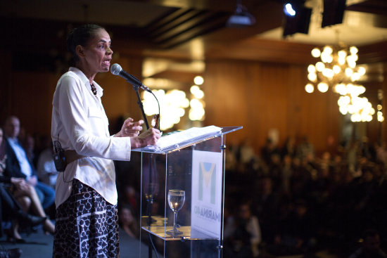 DEBATE. La candidata presidencial del Partido Socialista Brasileo (PSB), Marina Silva