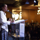 DEBATE. La candidata presidencial del Partido Socialista Brasileo (PSB), Marina Silva