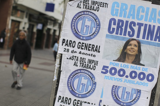 CRISIS. El Gobierno argentino enfrenta una crisis econmica a raz del pago de su deuda.