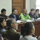 LIBRE. El candidato Mario Orellana, ayer, durante la audiencia en Cochabamba.