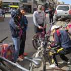 BICICLETAS. Con das de anticipacin la gente se alist para esta jornada.