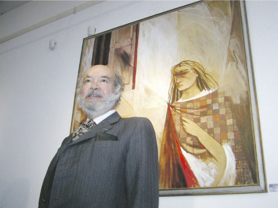 ARTISTA. El pintor chuquisaqueo Gil Iman, uno de los alumnos de la extinta Academia de Bellas Artes 