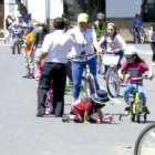 SUCRE. En el Da del Peatn, desde temprano las calles fueron tomadas por los nios, jvenes y adultos para pasar momentos de sana distraccin en familia.