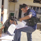 ASESINADA. El cuerpo lleg a la morgue.