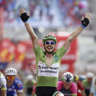 El alemn Degenkolb celebra tras vencer la decimosptima etapa.