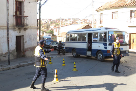 RUTAS. La Guardia Municipal retorn a las calles para controlar trfico.