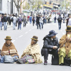 PROTESTAS. Los jubilados volvieron a marchar ayer, en La Paz, por cuarto da consecutivo.