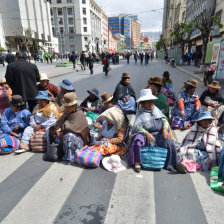 PROTESTAS. Los jubilados se movilizaron durante toda la semana en La Paz.