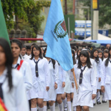 DESFILE. Uno de los actos conmemorativos.