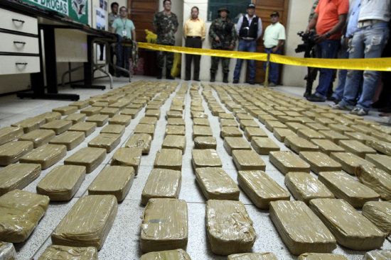 DROGA. Los narcos intentaban sacar considerable cantidad de cocana de Bolivia.