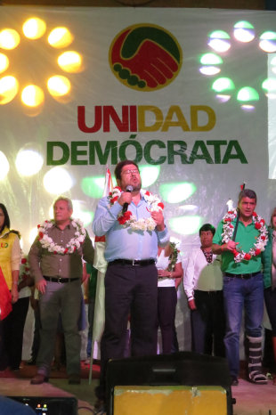 CANDIDATO. El candidato presidencial de UD, Samuel Doria Medina.