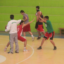 Una de las ltimas prcticas del equipo capitalino, en el coliseo Roberto Tito lfred.