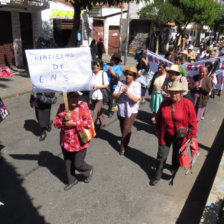 SUCRE. Ayer, las movilizaciones continuaron en varias ciudades.