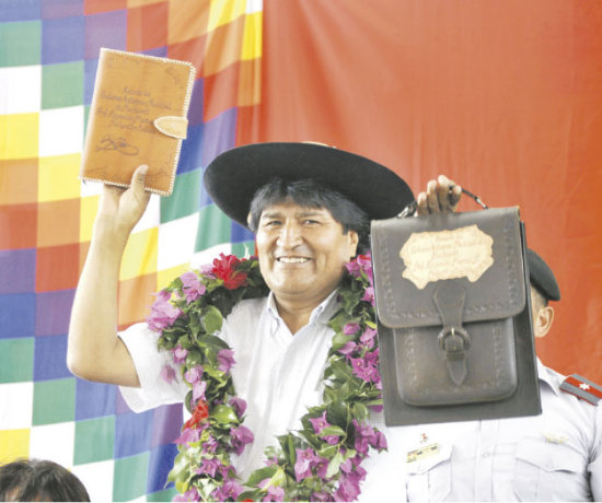 MACHARET. El presidente Evo Morales.