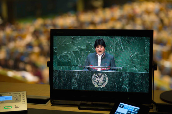 ONU. El presidente Evo Morales.