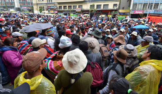 COMERCIANTES. Protesta del sector.