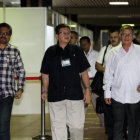 NEGOCIADORES. La delegacin de las FARC que participa en la mesa de negociaciones de paz en La Habana, Cuba.