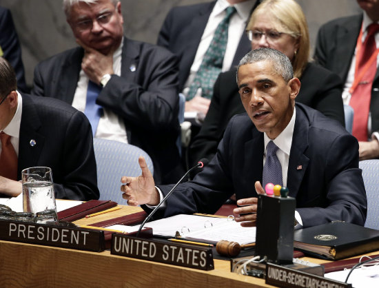 ALERTA. Barack Obama durante su intervencin en la ONU, ayer.