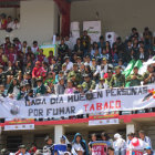 MARCHA. Estudiantes de colegios le dijeron no al alcohol y las drogas.