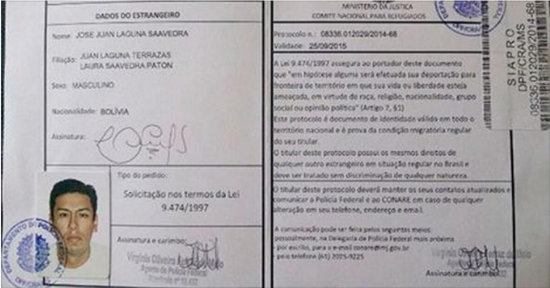 REFUGIADO. El capitn de polica Juan Jos Laguna era edecn del ex fiscal del caso Terrorismo y ahora est en Brasil.