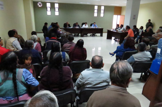 AUDIENCIA. La liberacin de un imputado provoc la protesta de las vctimas.