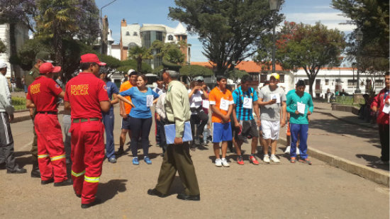 PRUEBA. Mdicos en el examen de maratn.