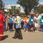 PRUEBA. Mdicos en el examen de maratn.