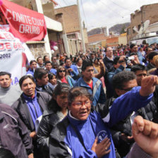 PRESENCIA. Las bases del MAS reclaman participacin de los candidatos invitados.