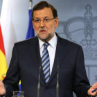 MANDATARIO. El presidente espaol, Mariano Rajoy, explica los argumentos del recurso presentado ante el TC.