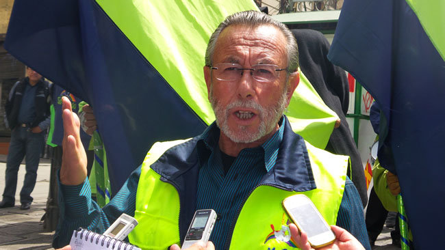 CANDIDATO. Del Granado convoc a una conferencia de prensa para hacer conocer su denuncia.