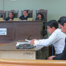 JUICIO. Luego de varias interrupciones comenz ayer el juicio oral para Ramiro Vargas Zrate.