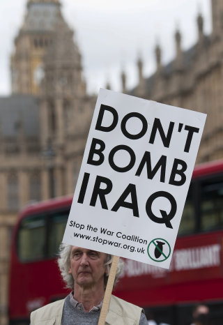 PROTESTA. Rechazo a la guerra en Londres.