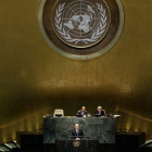 GOBERNANTES. Decenas de lderes polticos hablaron desde la sede de la ONU.