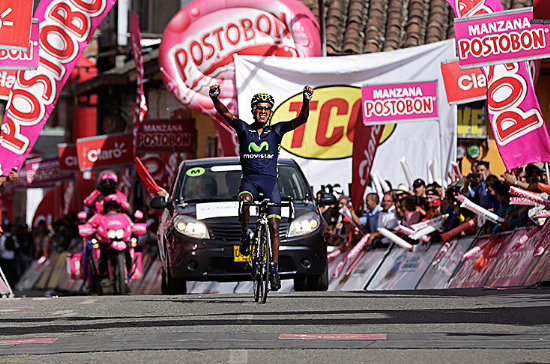 El ciclista boliviano Oscar Soliz gan la sexta etapa de la prueba colombiana.