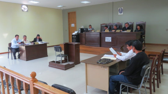 JUICIO. La audiencia de juicio contina.