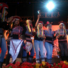 GANADORAS. El grupo femenino Jasy Bolivia logr el primer lugar en la categora grupo vocal instrumental.