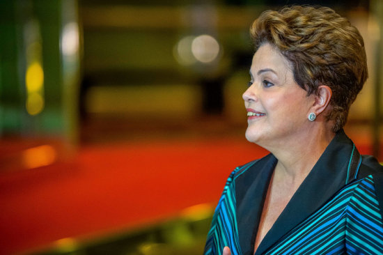 CONTROL. La presidenta de Brasil, Dilma Rousseff, volvi a su despacho ayer lunes.