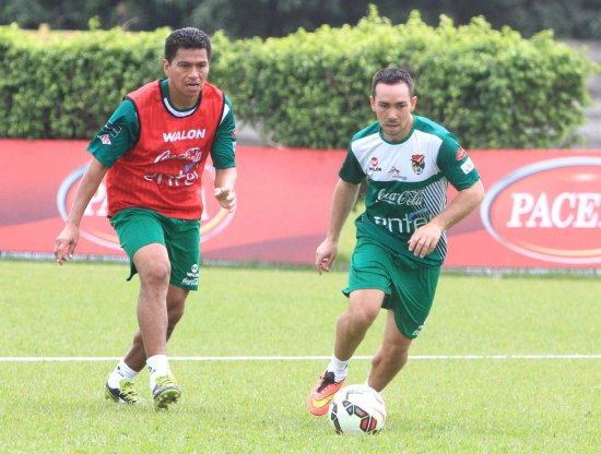 La seleccin nacional cumpli ayer con su segunda jornada de entrenamiento en Santa Cruz.