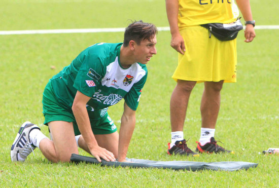 El sueco Martin Smedberg Dalence entrena desde ayer con la Verde.