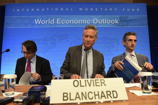 INFORME. El economista jefe del FMI, Olivier Blanchard, presenta las previsiones.