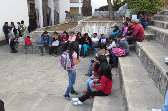 AVANCE. Los estudiantes repusieron clases.