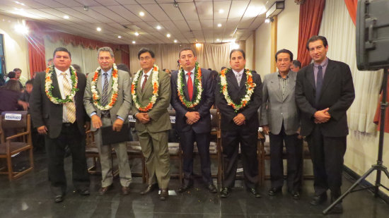 ACTO. La posesión de anoche, realizada en ambientes de COTES.