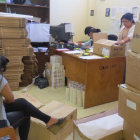 MATERIAL. Las papeletas electorales, de a poco, van llegando a los municipios más alejados de Sucre.