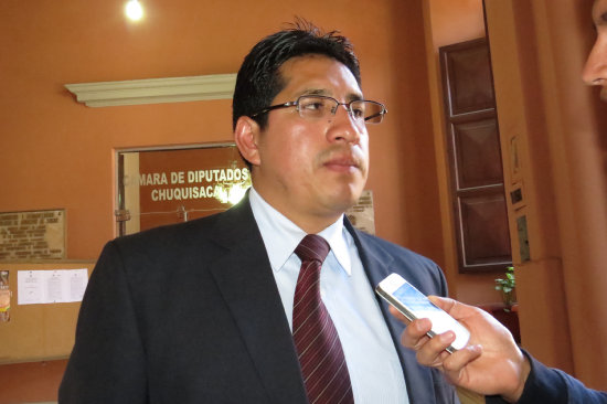 ASAMBLEÍSTA. Cristian Sanabria, legislador departamental del MAS.