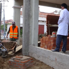 OBRA. El ambiente para el resonador magntico est en plena construccin.