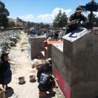 COLAPSO. En el ltimo ao, varios nichos fueron construidos en los espacios que estaban destinados a los pasillos del cementerio.