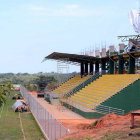 El estadio de Cobija qued sin techo luego de un ventarrn.