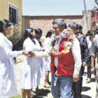 ALCALDE. Moiss Torres, en uno de los actos de gestin de la Alcalda de Sucre.