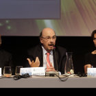 DENUNCIA. El argentino Joaqun Morales expone en la Asamblea de la SIP.