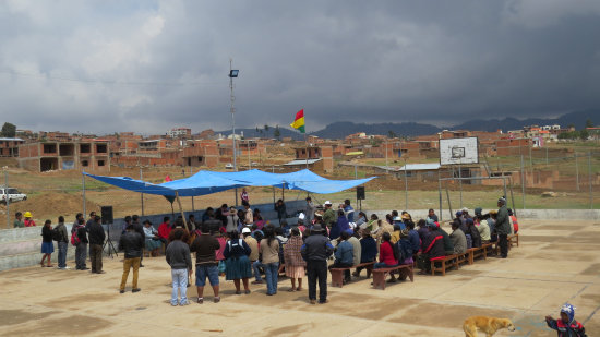 INAUGURACIN. Obra en el barrio Sina.